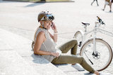 casco roadster olive bruin e bike helm dames