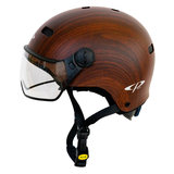 cp270310-carachillo e bike helm cubic wood - beste fietshelm kant