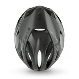 MET rivale dark grey grijs race fiets helm - zeer lichte racefiets helm van 230 gram boven