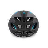 MET rivale black shaded cyan zwart blauw race fiets helm - zeer lichte racefiets helm achter