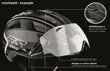 CASCO SPEEDairo 2 RS race fiets helm vizier omhoog detail