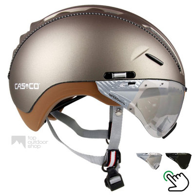 Casco Roadster Olive e bike helm + carbonic vizier (keus uit 2) - Gratis montage!