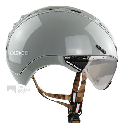 Casco Roadster grau e Fahrradhelm + vautron visier (photochrom) - Kostenlose Montage!