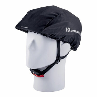 Cratoni Regenschutz Fahrradhelm schwarz - Schützt vor Regen, Wind und Kälte