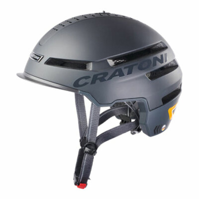 Cratoni Smartride 1.2 schwarz - Pedelec Helm mit Lautsprechern, Licht und App - Kann mit Visier