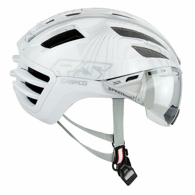 Casco SPEEDAIRO 2 RS Pure Motion weiss - Vautron (☁/☀) Visier - Rennradhelm und Skatinghelm