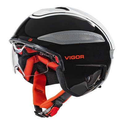 Cratoni Vigor schwarz weiss rot Pedelec Helm Size 54-55