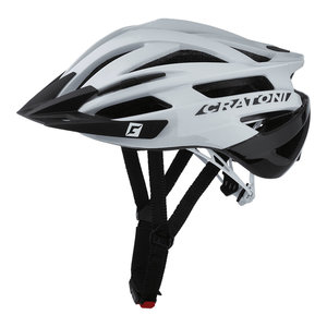 Cratoni agravic mtb helm - white black glossy - prima mountainbike helm