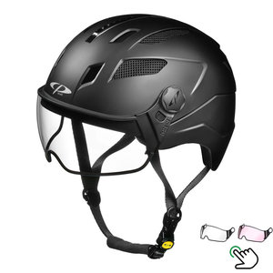 CP Chimayo+ zwart - speed pedelec helm - vizier kiezen
